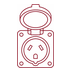 220 V shore connection icon
