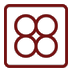 4 burner cooking table icon