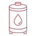Additional fresh water tank 300 l icon