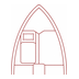 Berth in port bow compartment icon