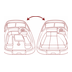 Convertible cockpit package icon