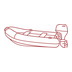 Dinghy with Outboard Engine icon