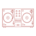 DJ station on flybridge icon