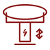 Electric salon table icon