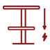 Electrically lowerable salon table icon