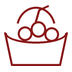Fruit basket icon