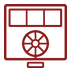 Internal steering position icon