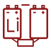 Lithium batteries icon