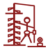 Mast climbing gear icon