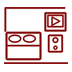 Multimedia system in bedrooms icon