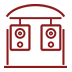 Outside speakers icon