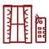 Remote control curtains icon