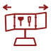 Salon table convertible icon