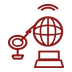 Satellite internet icon