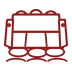 Floating sofa icon