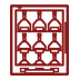 Wine cooler icon