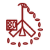 Anchor with 80m chain icon