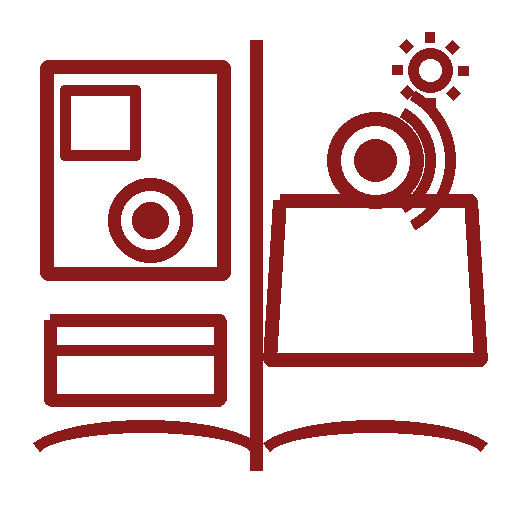 Speakers in salon and cockpit icon
