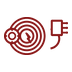 Shore power cable icon