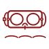 Diving mask icon