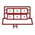 Flybridge cushions and sunbathing deck icon