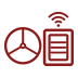 Wireless charging on helm icon