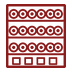 Extensive DVD / CD library icon