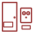220V socket in each cabin icon